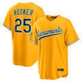 Athletics #25 Brent Rooker Player Gold Home Game Gdoa Stitched Jerseys