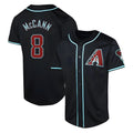 A.Diamondbacks #8 James McCann Player Black Red Limited Alternate Stitched Jersey