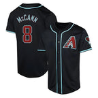A.Diamondbacks #8 James McCann Player Black Red Limited Alternate Stitched Jersey