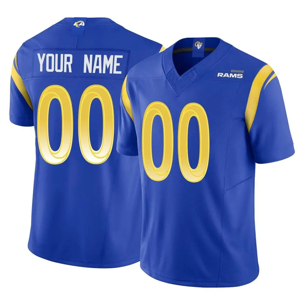 Custom LA.Rams Royal Limited Vapor F.U.S.E. Home Game Any Name & Numbers Gdoa Stitched Jerseys