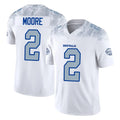 B.Bills #2 DJ Moore Player White Rivalries Collection Limited Game Gdoa Stitched Jerseys