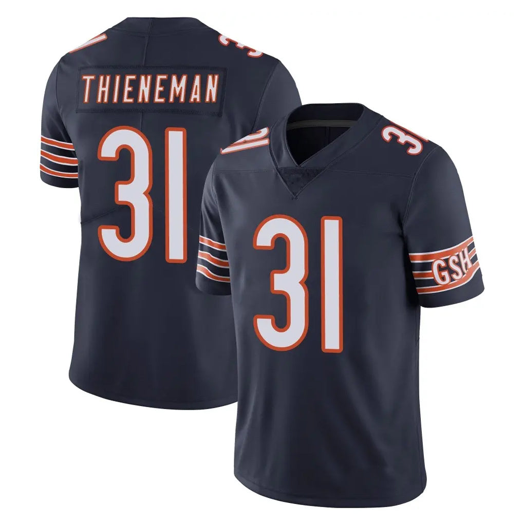 C.Bears #31 Dillon Thieneman Player Navy Vapor Untouchable Limited Home Game Gdoa Stitched Jerseys
