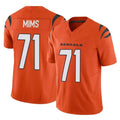 C.Bengals #71 Amarius Mims Player Orange Vapor F.U.S.E. Limited Home Game Gdoa Stitched Jerseys