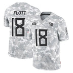 T.Titans #18 Cor'Dale Flott Player Arctic Camo Limited Salute to Service Home Game Gdoa Stitched Jerseys