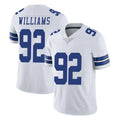 D.Cowboys #92 Quinnen Williams Player White Vapor Untouchable Limited Home Game Gdoa Stitched Jerseys