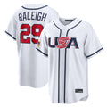 S.Mariners #29 Cal Raleigh Player White USA 2026 World Classic Game Fdoa Stitched Jerseys