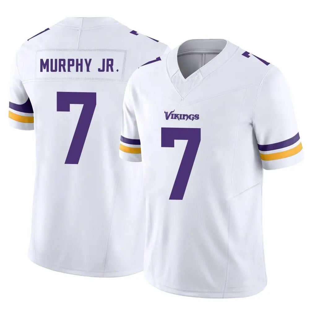 M.Vikings #7 Byron Murphy Jr. Player White Limited Vapor F.U.S.E. Home Game Gdoa Stitched Jerseys