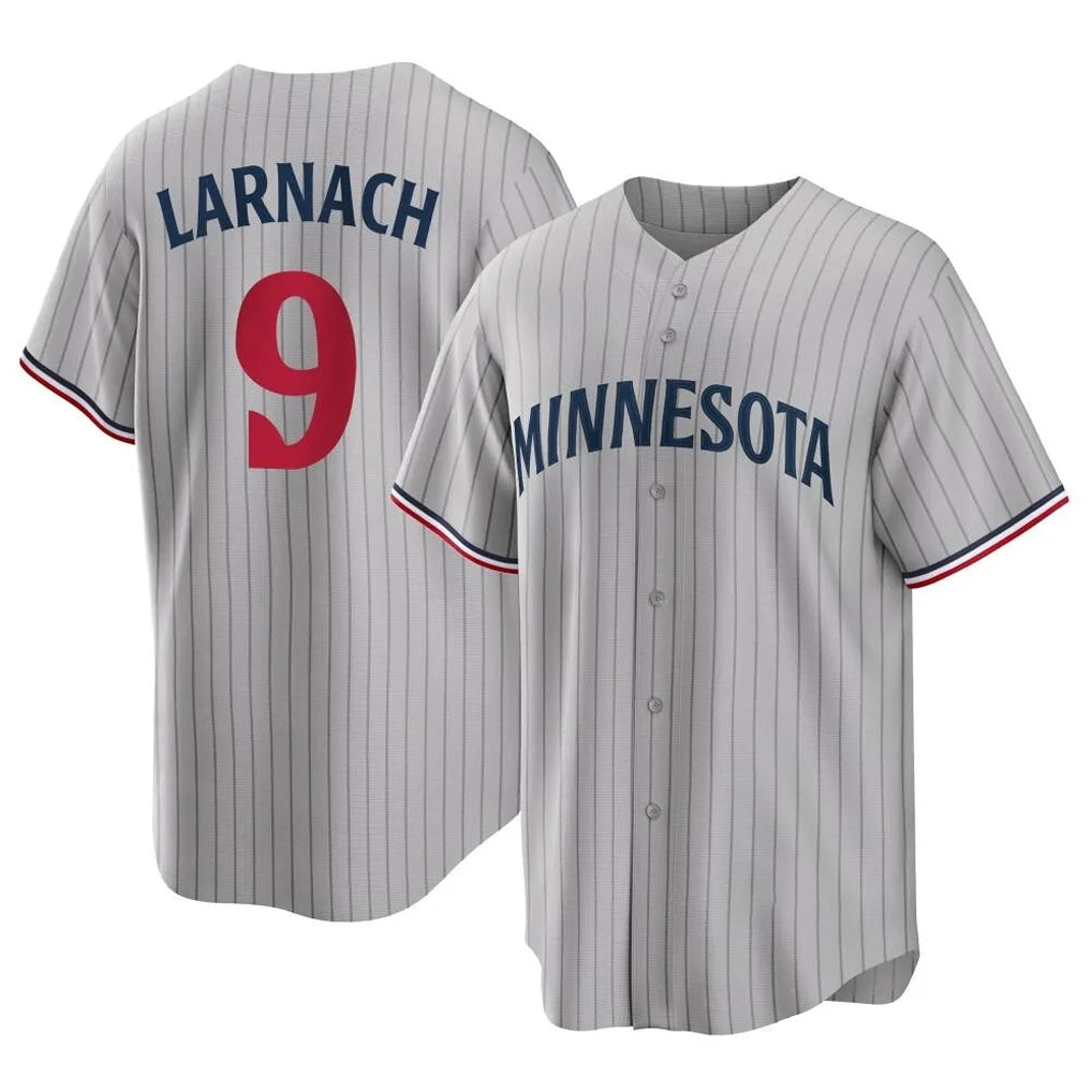 M.Twins #9 Trevor Larnach Player Gray Game Limited Home Fdoa Stitched Jerseys