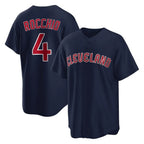 C.Guardians #4 Brayan Rocchio Player Navy Game Home Gdoa Stitched Jerseys