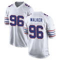 B.Bills #96 Deone Walker Player White Alternate Game Gdoa Stitched Jerseys