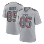 NE.Patriots #85 Hunter Henry Player Gray Fashion Limited Home Game Gdoa Stitched Jerseys