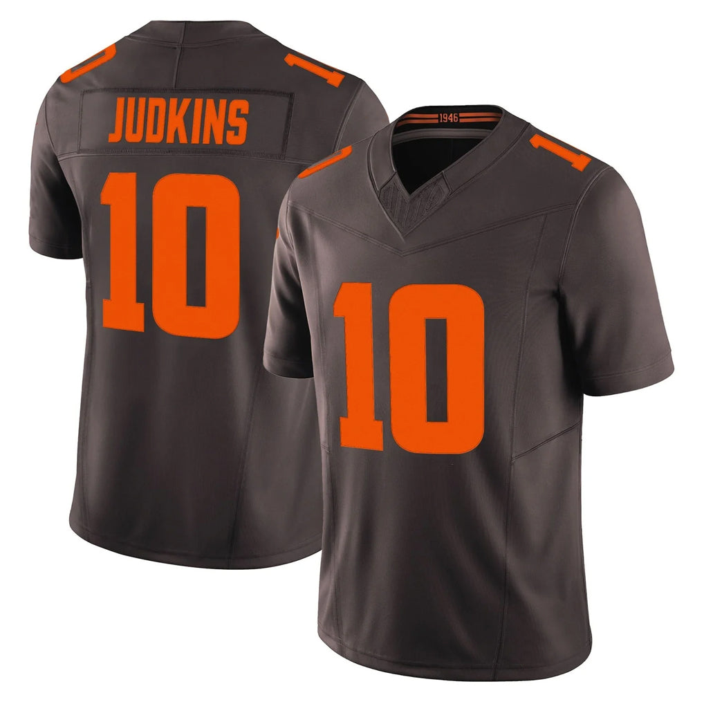 C.Browns #10 Quinshon Judkins Player Brown Limited Vapor F.U.S.E. Alternate Game Gdoa Stitched Jerseys