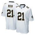 NO.Saints #21 Justin Reid Player White Home Game Gdoa Stitched Jerseys