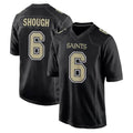 NO.Saints #6 Tyler Shough Player Black Carbon Fashion Home Game Gdoa Stitched Jerseys