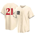 T.Rangers #21 Jake Burger Player Cream City Connect Limited Fdoa Stitched Jerseys
