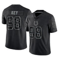 IN.Colts #98 Arden Key Player Black Reflective Limited Game Gdoa Stitched Jerseys