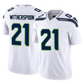 S.Seahawks #21 Devon Witherspoon Player White Limited Vapor F.U.S.E. Home Game Gdoa Stitched Jerseys