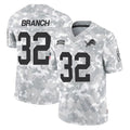 D.Lions #32 Brian Branch Player Arctic Camo Salute To Service Limited Gdoa Stitched Jerseys