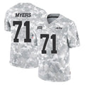 NY.Jets #71 Josh Myers Player Arctic Camo Salute to Service Limited Game Gdoa Stitched Jerseys
