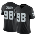 LV.Raiders #98 Maxx Crosby Player Black Limited Vapor F.U.S.E. Home Game Gdoa Stitched Jerseys