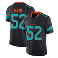 M.Dolphins #52 Patrick Paul Player Black Limited Pitch Rivalries Collection Home Game Gdoa Stitched Jerseys