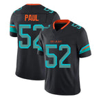 M.Dolphins #52 Patrick Paul Player Black Limited Pitch Rivalries Collection Home Game Gdoa Stitched Jerseys