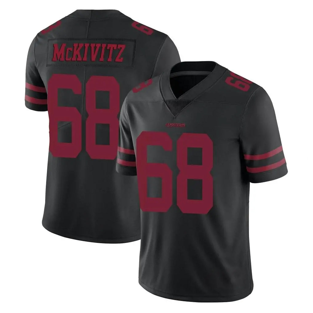 SF.49ers #68 Colton McKivitz Player Black Alternate Limited Vapor Untouchable Home Game Gdoa Stitched Jerseys