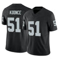 LV.Raiders #51 Malcolm Koonce Player Black Limited Vapor F.U.S.E. Home Game Gdoa Stitched Jerseys