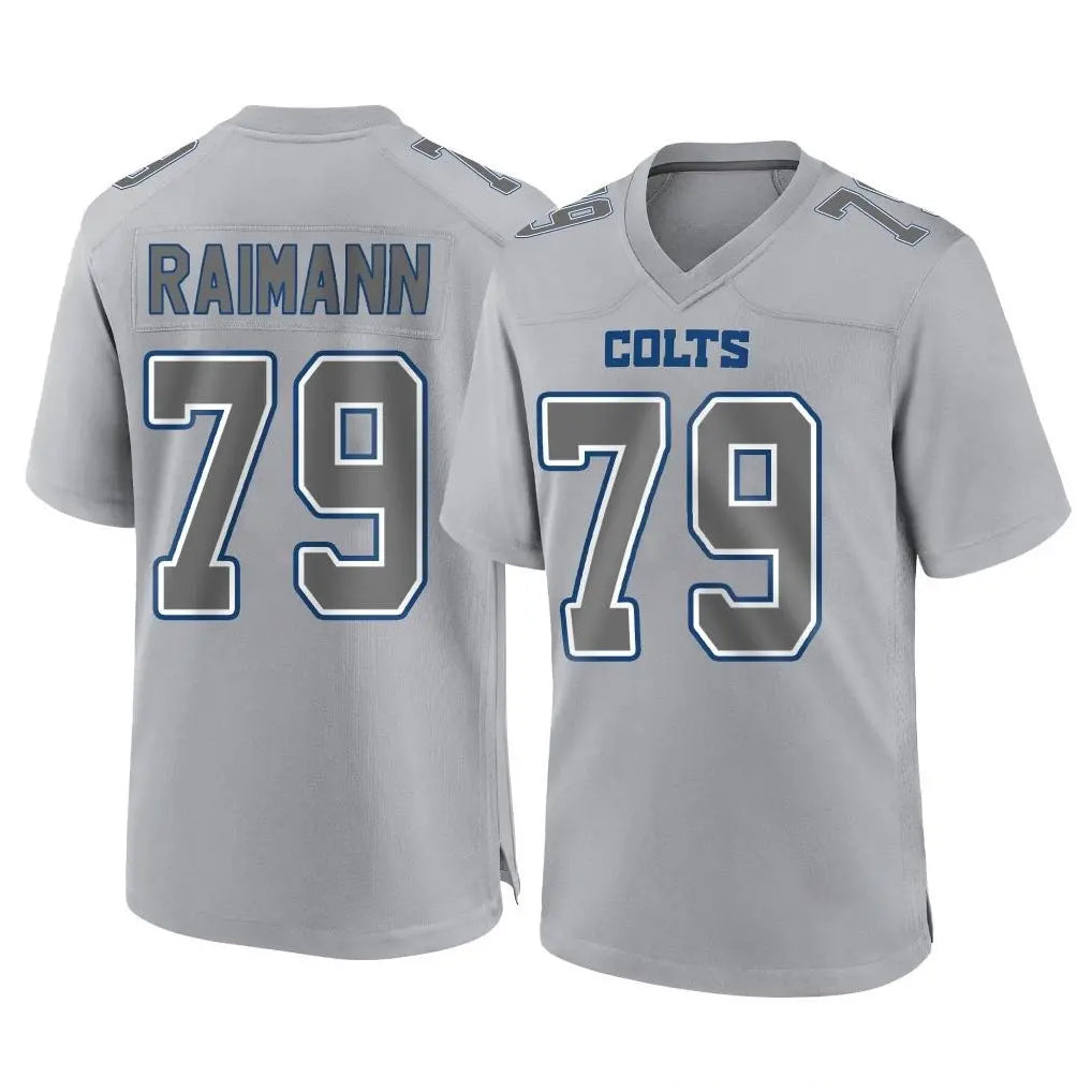 IN.Colts #79 Bernhard Raimann Player Gray Atmosphere Fashion Home Game Gdoa Stitched Jerseys
