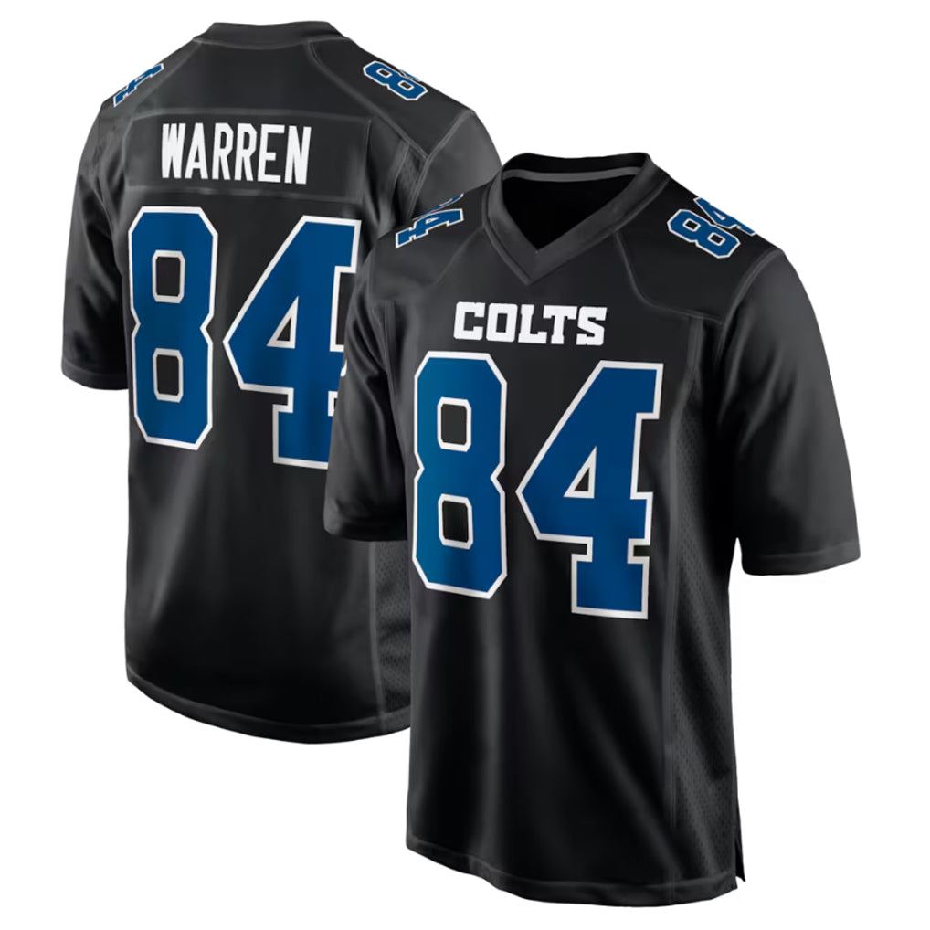 IN.Colts #84 Tyler Warren Player Black Fashion Limited Game Gdoa Stitched Jerseys