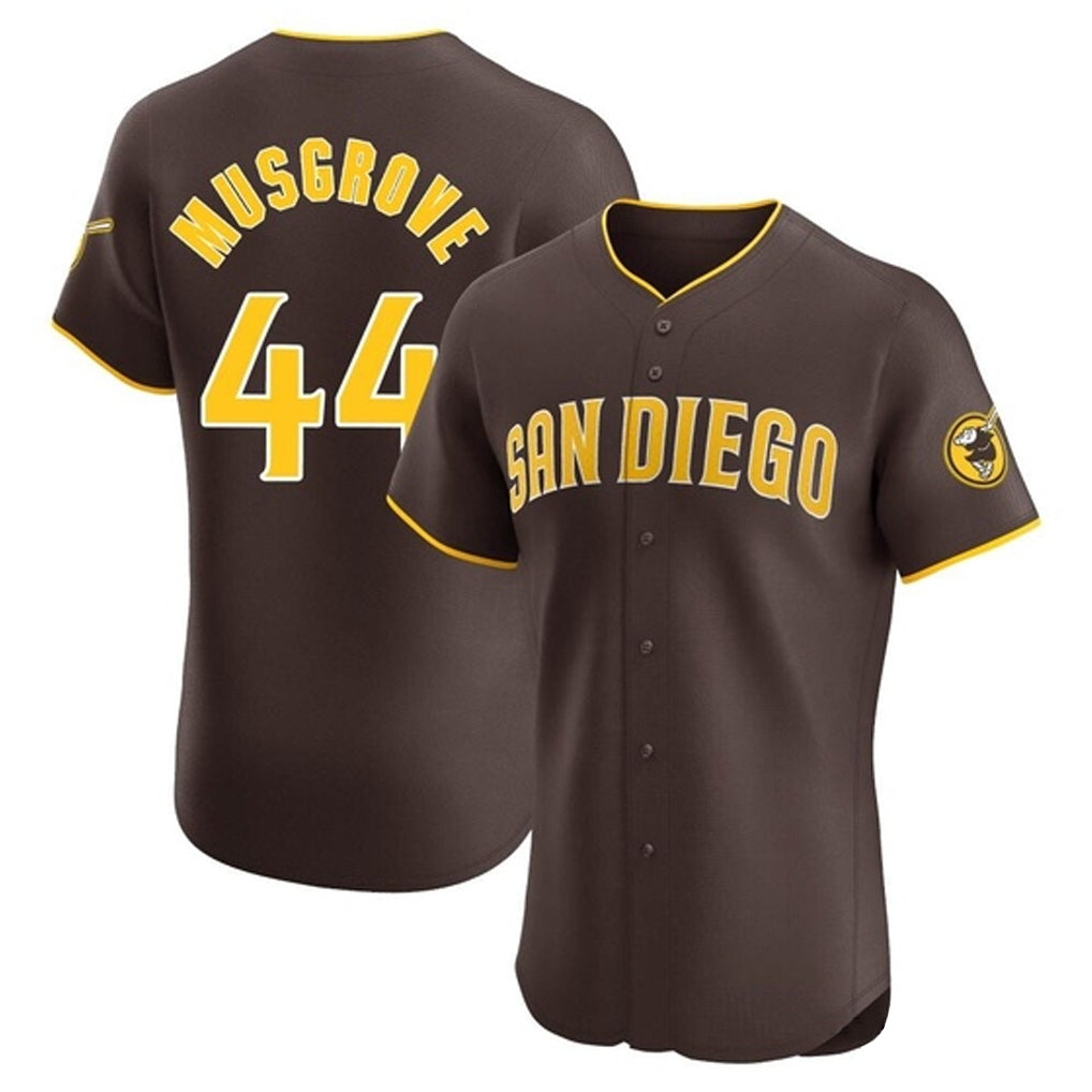 S.Diego Padres #44 Joe Musgrove Player Brown Home Limited Elite Fdoa Stitched Jerseys