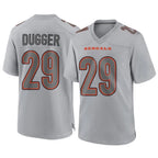 C.Bengals #29 Kyle Dugger Player Gray Atmosphere Fashion Game Gdoa Stitched Jerseys