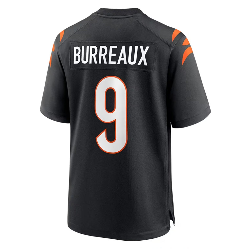 C.Bengals #9 Joe Burrow Player Black Home Game Gdoa Stitched Jerseys