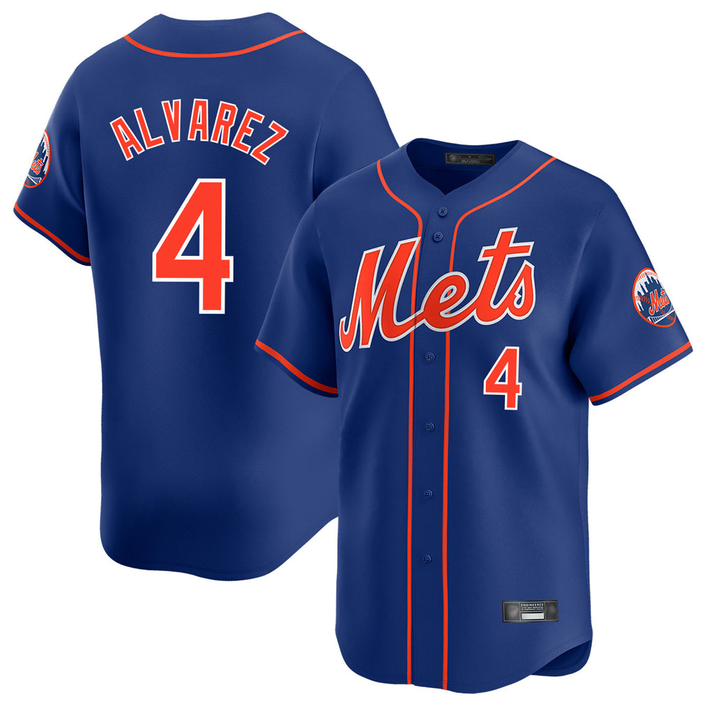 NY.Mets #4 Francisco Alvarez Player Royal Home Limited Fdoa Stitched Jerseys