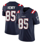 NE.Patriots #85 Hunter Henry Player Navy Vapor Untouchable Home Game Gdoa Stitched Jerseys