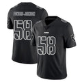 LV.Raiders #58 Jackson Powers-Johnson Player Black Limited Black Impact Home Game Gdoa Stitched Jerseys