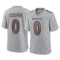 D.Broncos #0 Jonathon Cooper Player Gray Atmosphere Fashion Limited Game Gdoa Stitched Jerseys