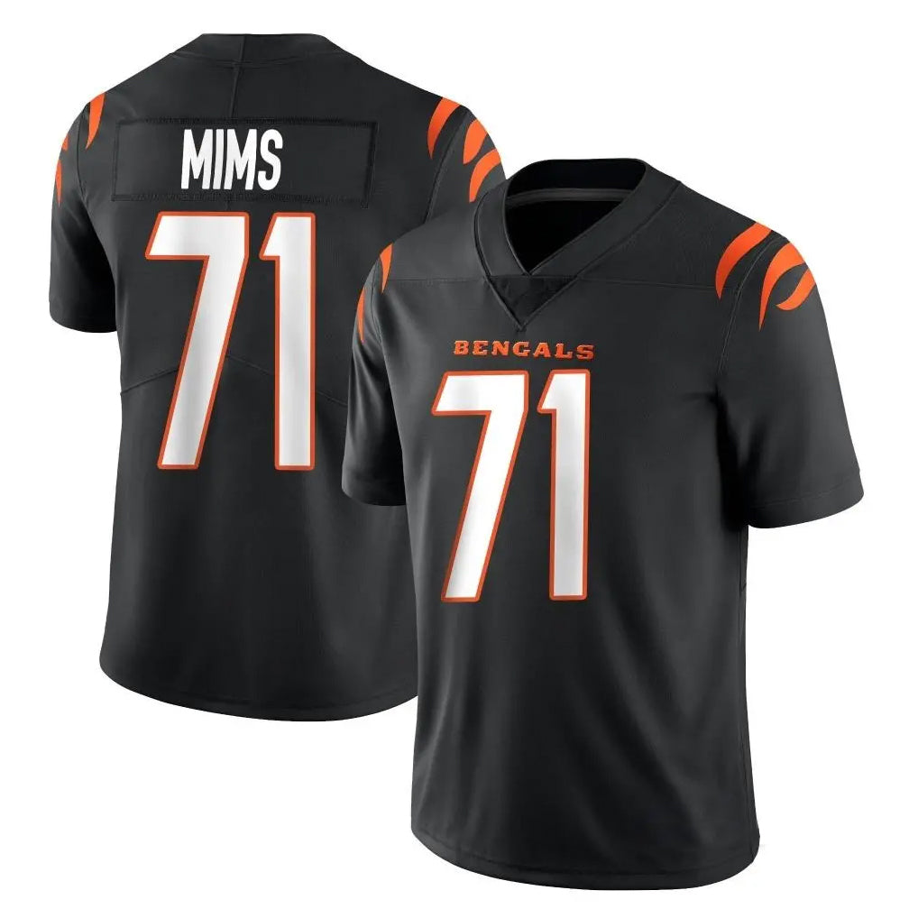 C.Bengals #71 Amarius Mims Player Black Vapor Untouchable Limited Home Game Gdoa Stitched Jerseys