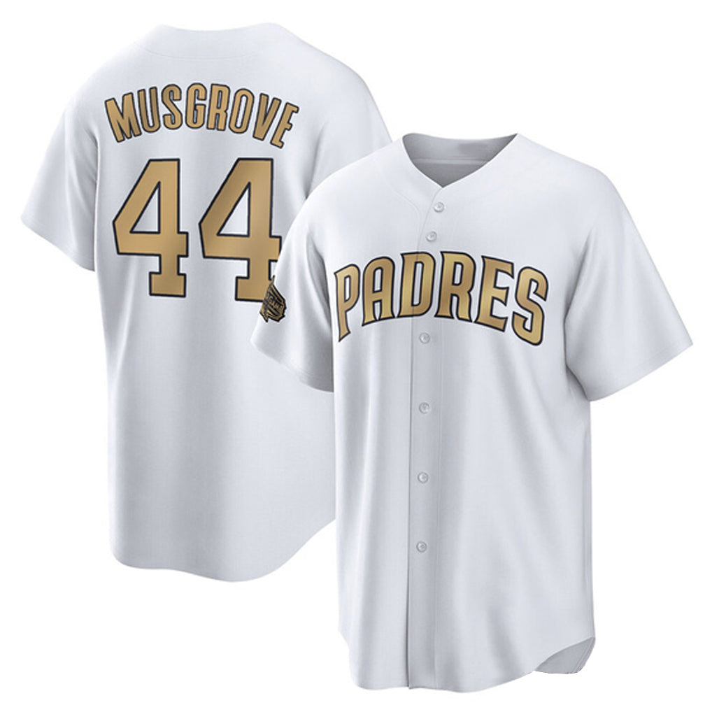 S.Diego Padres #44 Joe Musgrove Player Gold All-Star Home Game Fdoa Stitched Jerseys