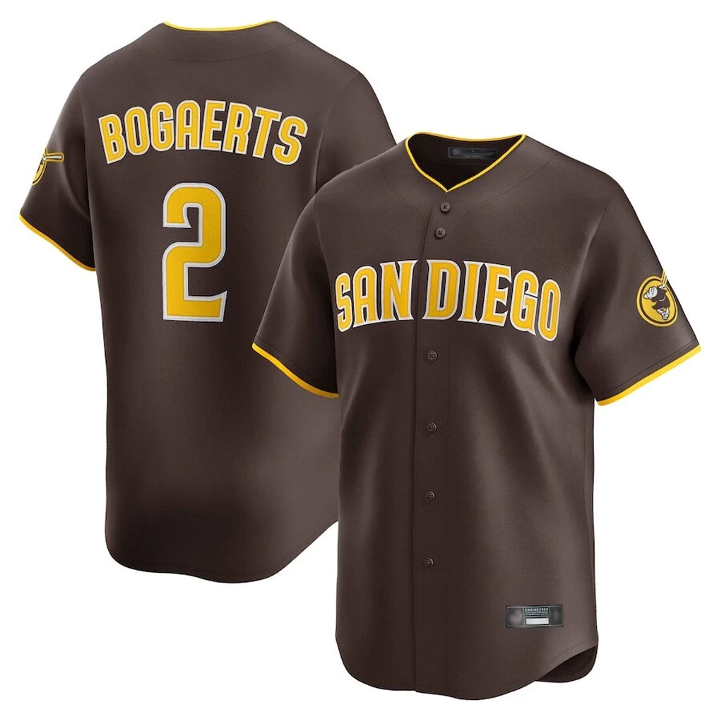 S.Diego Padres #2 Xander Bogaerts Player Brown Home Limited Fdoa Stitched Jerseys