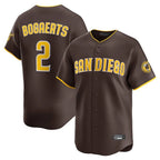 S.Diego Padres #2 Xander Bogaerts Player Brown Home Limited Fdoa Stitched Jerseys