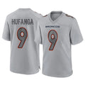 D.Broncos #9 Talanoa Hufanga Player Gray Atmosphere Fashion Limited Game Gdoa Stitched Jerseys