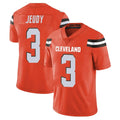C.Browns #3 Jerry Jeudy Player Orange Alternate Vapor Untouchable Limited Home Game Gdoa Stitched Jerseys