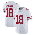 SF.49ers #18 Eddy Pineiro Player White Limited Vapor Untouchable Home Game Gdoa Stitched Jerseys