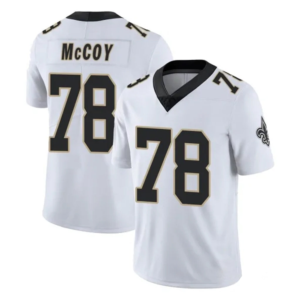 NO.Saints #78 Erik McCoy Player White Limited Vapor Untouchable Home Game Gdoa Stitched Jerseys