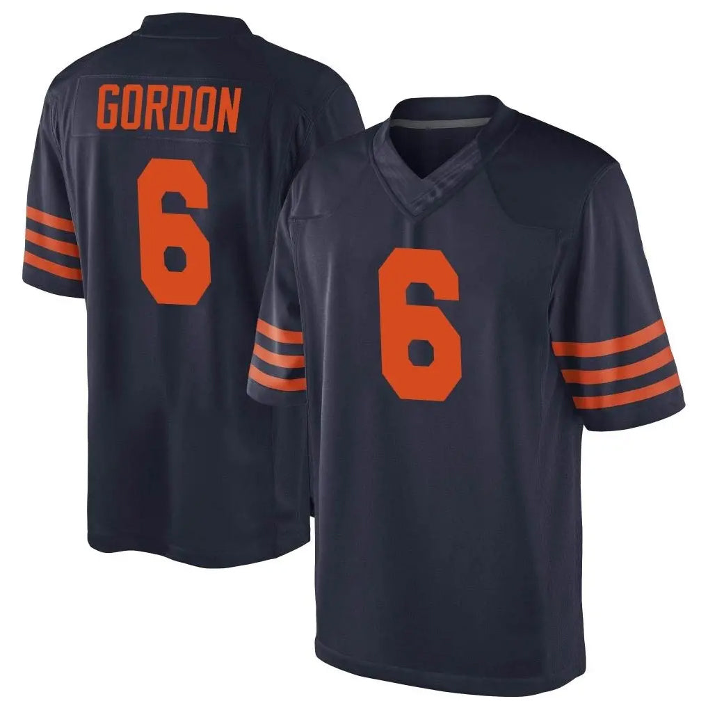 C.Bears #6 Kyler Gordon Player Navy Blue Alternate Game Gdoa Stitched Jerseys
