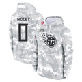 T.Titans #0 Calvin Ridley Player Camo Arctic Salute to Service Pullover Hoodies Home Game Gdoa Stitched Jerseys