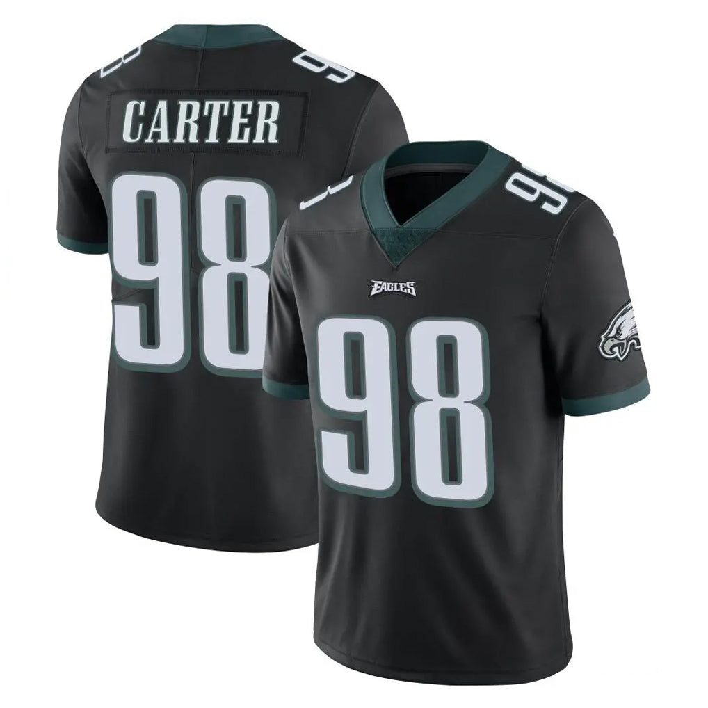 P.Eagles #98 Jalen Carter Player Black Limited Vapor Untouchable Home Game Gdoa Stitched Jerseys