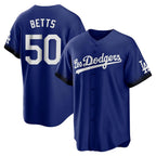 LA.Dodgers #50 Mookie Betts Player Royal City Connect Home Game Fdoa Stitched Jerseys