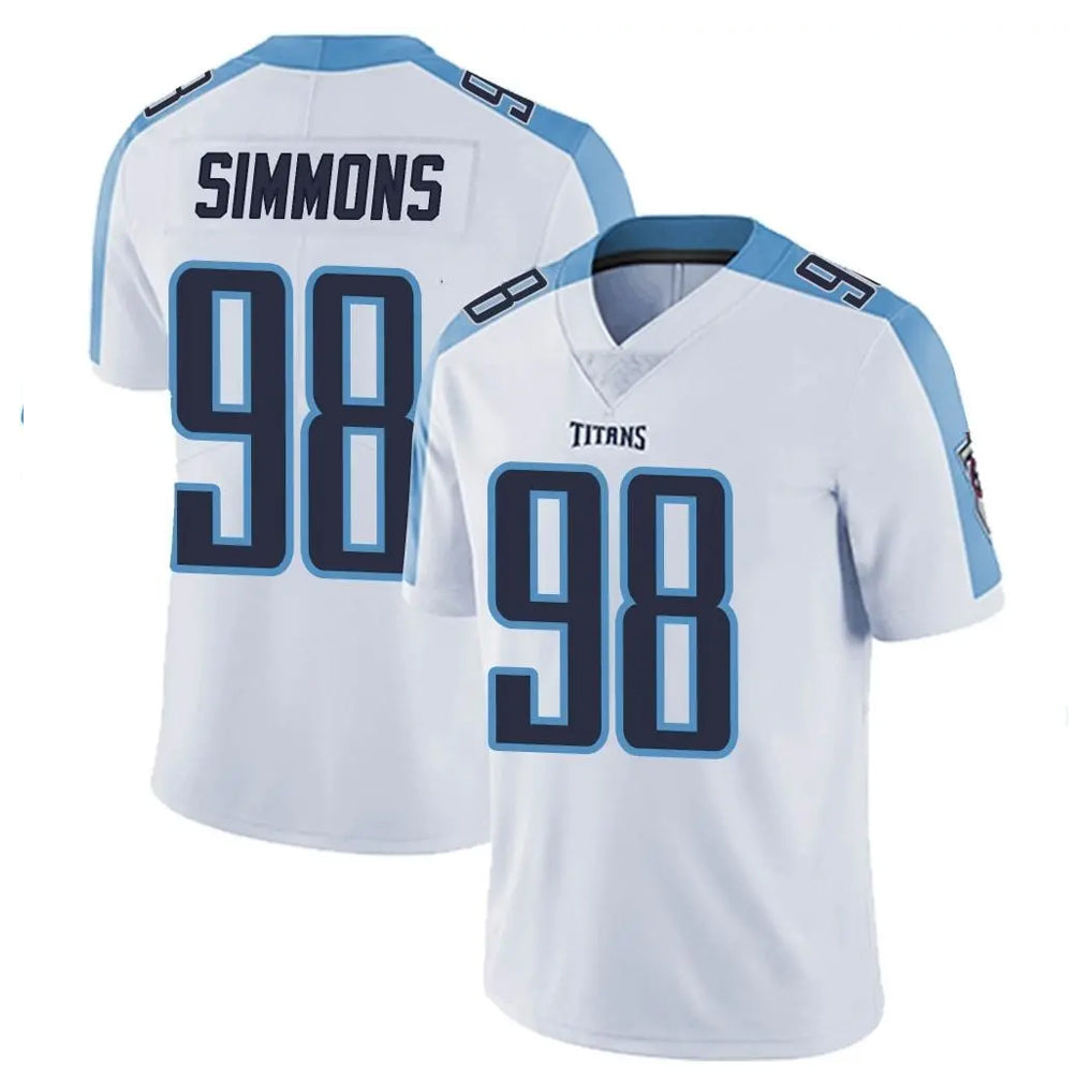 T.Titans #98 Jeffery Simmons Player White Limited Vapor Untouchable Home Game Gdoa Stitched Jerseys